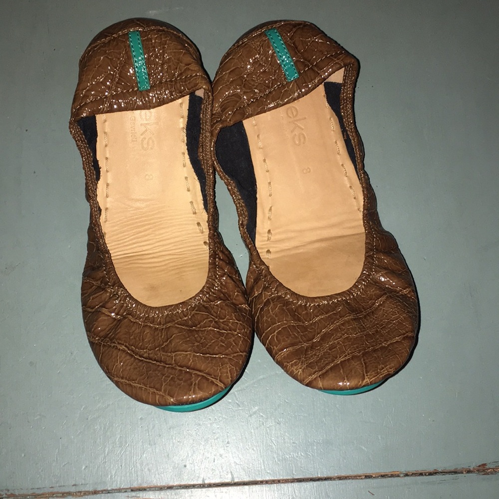 Sienna brown croc Tieks